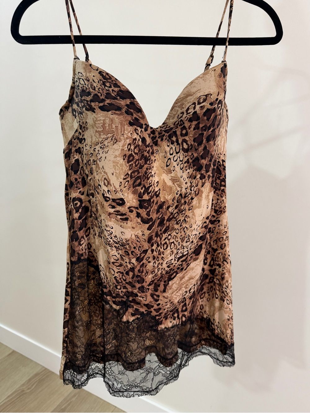 Victoria's Secret Very Sexy leopard slip dress